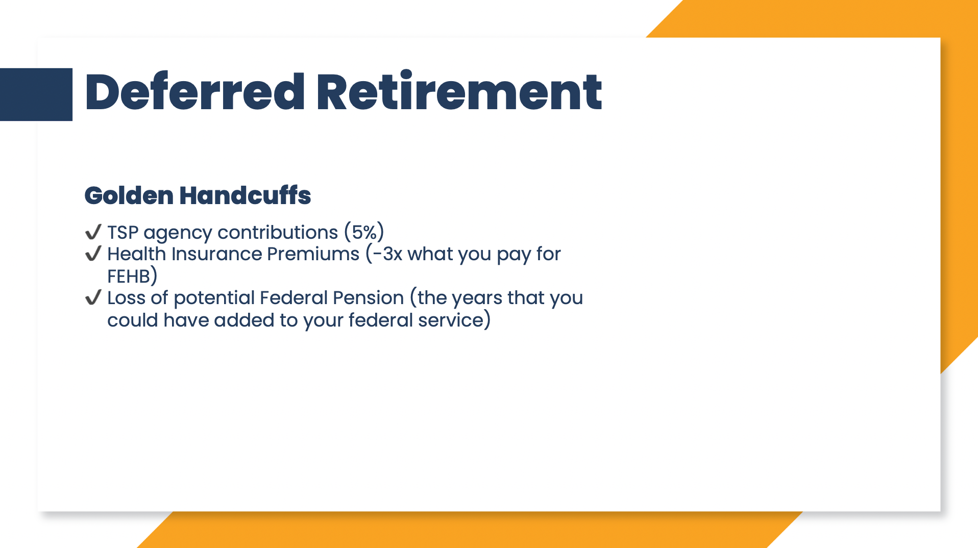 Leaving Federal Service Early - Member Access