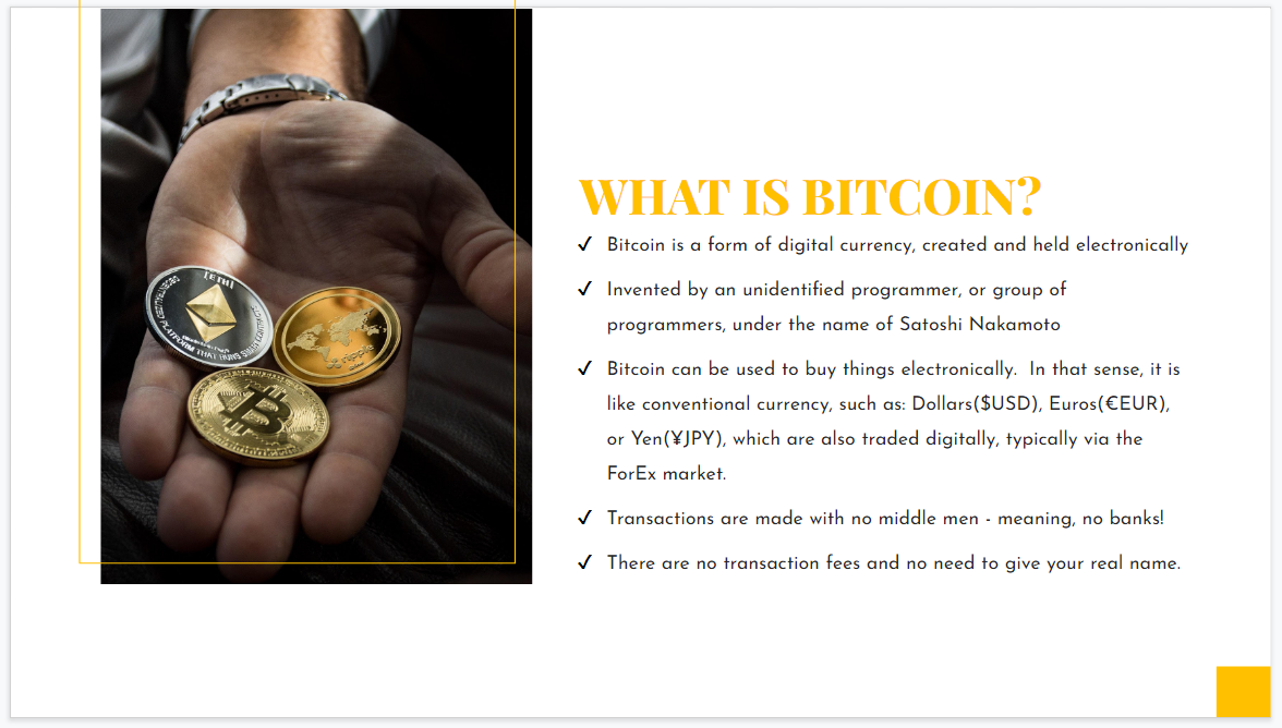 Bitcoin Investing 101 - FMO